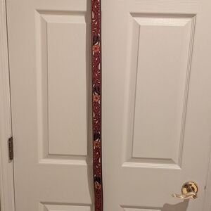Red and Black Paisley Belt